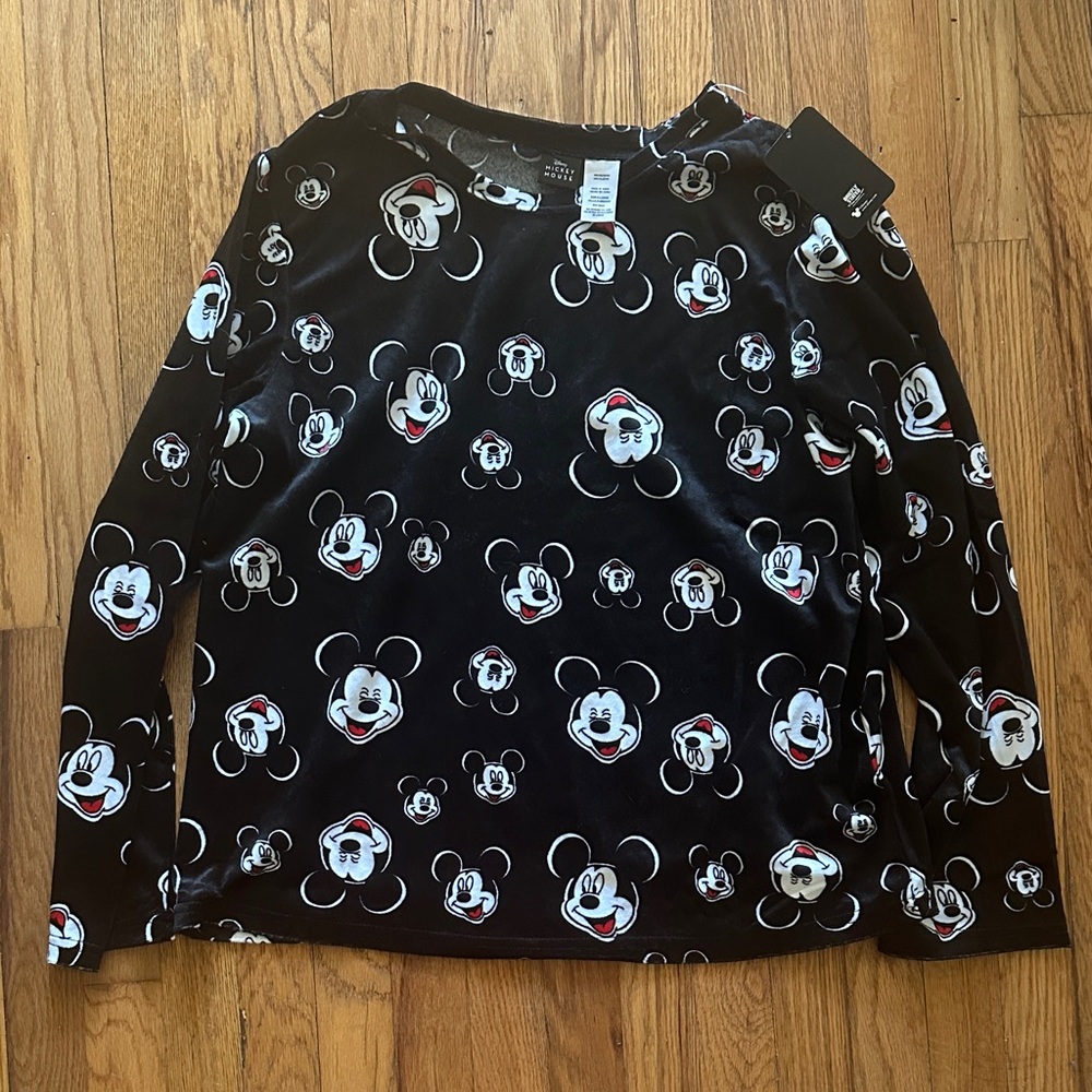 Mickey Mouse Black Long Sleeve